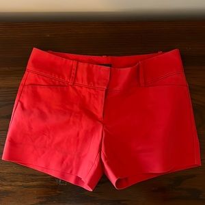 Coral red shorts - petite 6